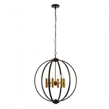 Подвесная люстра Arte Lamp Castula A7013SP-6BK в стиле модерн, цвет черный