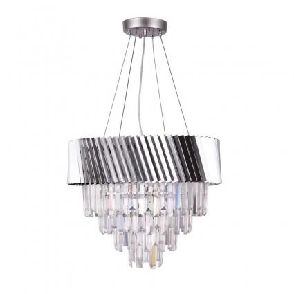 Подвесная люстра Arte Lamp Muscida A1004SP-8SI в стиле модерн, цвет серебро