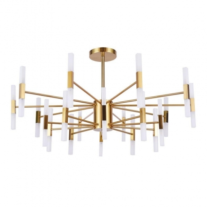 Подвесная люстра Arte Lamp Ramona A7410PL-40PB в стиле модерн, цвет белый