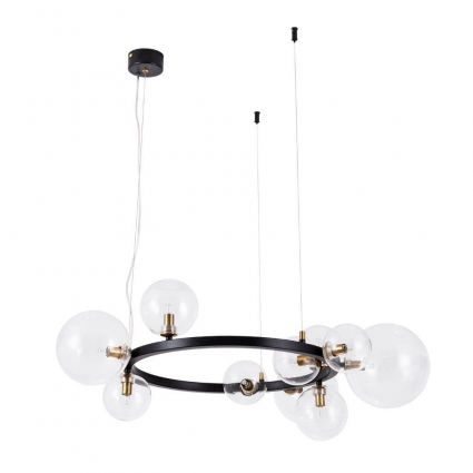 Подвесная люстра Arte Lamp Vincent A7790SP-10BK в современном стиле, цвет черный