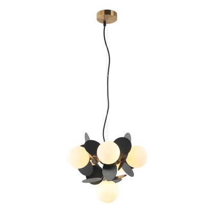 Подвесная люстра Lumien Hall Ilmari LH4136/6P-BR-BK цвет черный, мощность 150 Вт