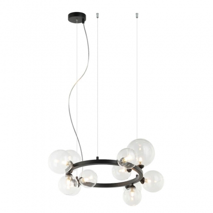 Подвесная люстра Lumien Hall Lovrenc LH4125/14P-SN-CL в стиле лофт, цвет никель