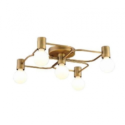 Потолочная люстра Italline Vega PL 6088/5 bronze в современном стиле, цвет бронза