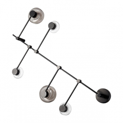 Потолочная светодиодная люстра ST Luce Vallo SL6005.401.05 в стиле лофт, цвет дымчатый