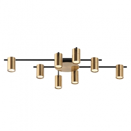 Потолочная люстра Lumien Hall Trey LH4138/8CA-BK-BR в стиле лофт, цвет античная бронза