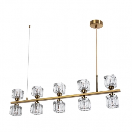 Подвесной светильник Divinare Alessandro 7205/17 SP-10 в стиле модерн, цвет латунь