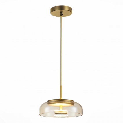 Подвесной светодиодный светильник ST Luce Lazio SL6002.203.01 в современном стиле, цвет янтарный