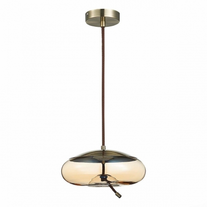 Подвесной светодиодный светильник ST Luce Ozzio SL6108.303.01 цвет янтарный