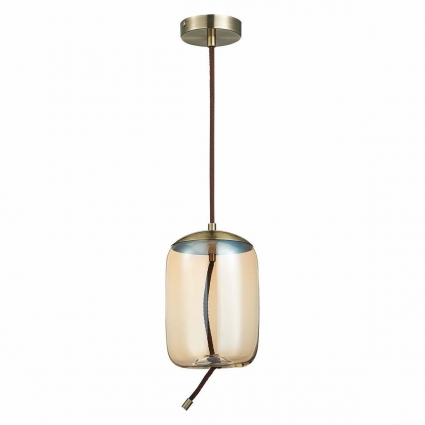 Подвесной светодиодный светильник ST Luce Ozzio SL6108.323.01 цвет янтарный