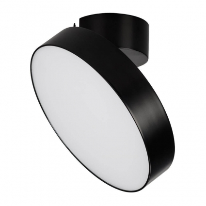 Потолочный светодиодный светильник Arlight SP-Rondo-Flap-R210-20W Day4000 026453 в современном стиле, цвет черный