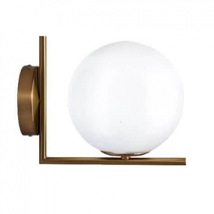 Бра Italline Bolla AP 6212/200 brass в современном стиле, цвет белый, мощность 14 Вт