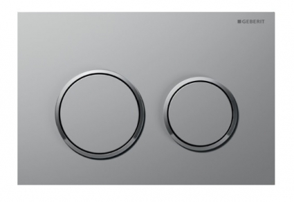 Кнопка смыва Geberit Omega 20 хром матовый механическая