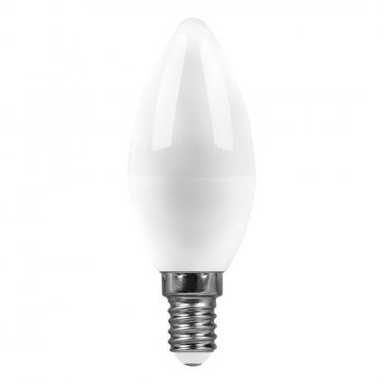 Лампа светодиодная Saffit E14 9W 6400K матовая SBC3709 55170 цвет белый