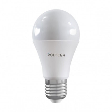 Лампа светодиодная диммируемая Voltega E27 5W 2700К матовая VG-A60E27cct-WIFI-9W 2429 цвет белый