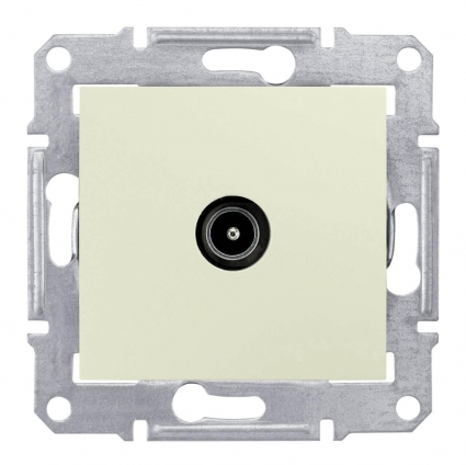 Розетка TV проходная Schneider Electric Sedna 8dB SDN3201247 в современном стиле, цвет бежевый