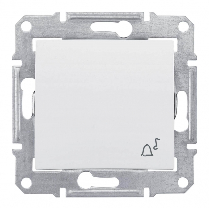 Выключатель кнопочный Звонок Schneider Electric Sedna 10A 250V SDN0800121 в современном стиле, цвет белый