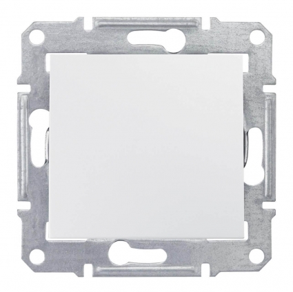 Выключатель одноклавишный 2P Schneider Electric Sedna 16A 250V SDN0200221 в современном стиле, цвет белый