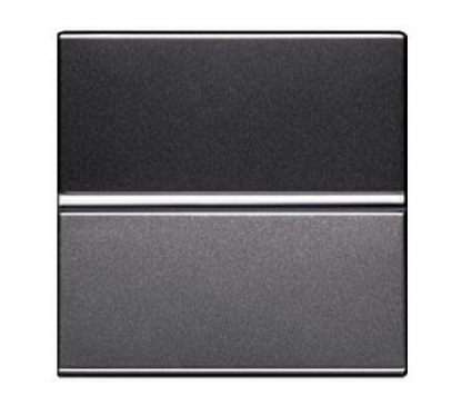 Выключатель одноклавишный 2-полюсный ABB Zenit 16A 250V антрацит 2CLA220120N1801 в современном стиле