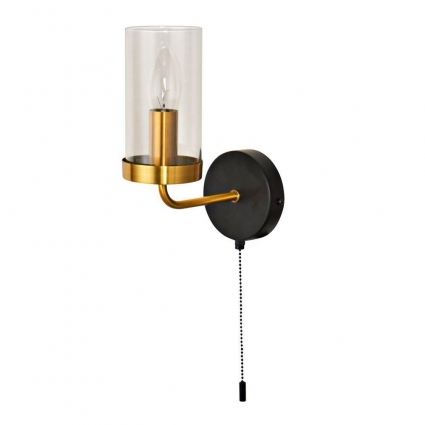 Бра Arte Lamp Avior A7011AP-1BK в замковом стиле, цвет черный, мощность 60 Вт