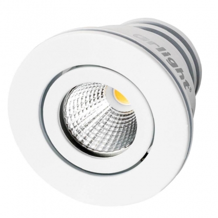 Мебельный светодиодный светильник Arlight LTM-R50WH 5W Warm White 25deg 020756 в современном стиле, цвет белый