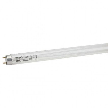 Лампа ультрафиолетовая бактерицидная ЭРА UV-С ДБ 30 Т8 G13 Б0048973 цвет прозрачный, мощность 10 Вт