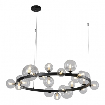 Подвесная люстра Kink Light Иона 09408-21,19, в стиле Хай-тек, цвет черный