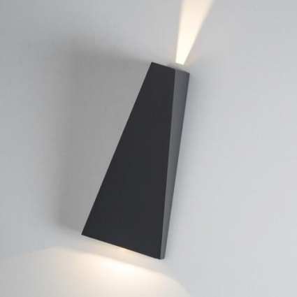 Уличный настенный светодиодный светильник Italline IT01-A807 dark grey в современном стиле, мощность 6 Вт