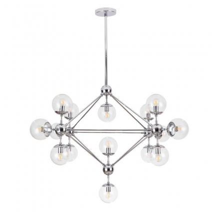 Подвесная люстра Arte Lamp Bolla A1664SP-15CC в стиле лофт, цвет хром
