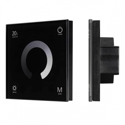 Панель управления Arlight Smart-P4-DIM-G-IN Black 034778 в стиле Хай-тек, цвет черный