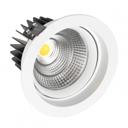 Встраиваемый светодиодный светильник Arlight LTD-140WH 25W White 30deg 032620 в современном стиле, цвет белый