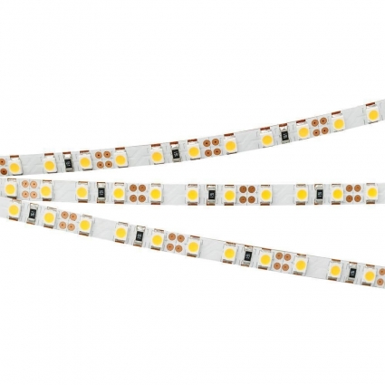 Светодиодная лента Arlight 9,6W/m 120LED/m 3528SMD теплый белый 5M 024114(2), мощность 48 Вт