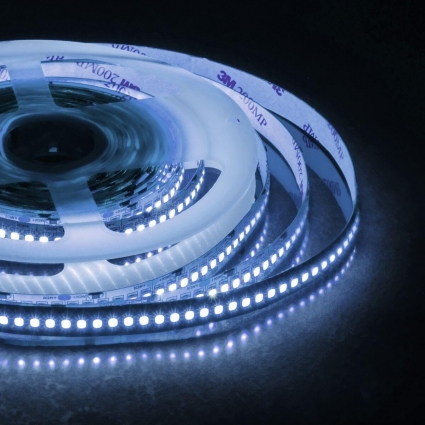 Светодиодная лента Apeyron 26W/m 240Led/m 2835SMD холодный белый 1M 236BL цвет белый