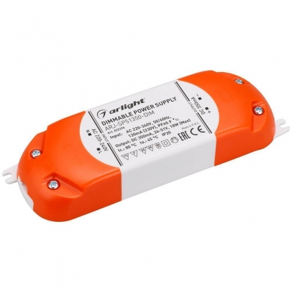 Драйвер Arlight ARJ-SP51350-DIM 26-51V 18W IP20 0,35A 022296, цвет белый