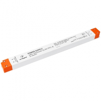 Блок питания Arlight ARV-SN24240-Slim-PFC-B 24V 240W IP20 10A 026679(1) цвет белый