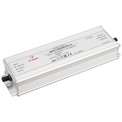 Блок питания Arlight ARPV-LG48250-PFC-A 48V 250W IP67 5,21A 030021, цвет серый