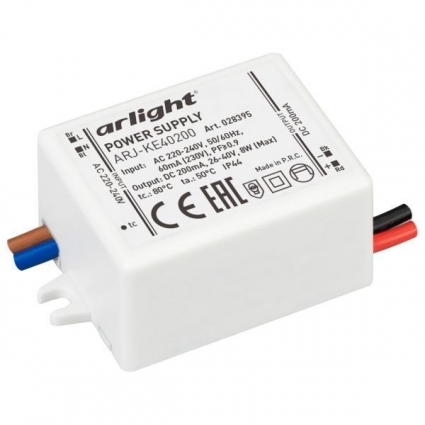 Драйвер Arlight ARJ-SP-20-PFC-Dali2 26-40V 8W IP20 0,2A 028395, цвет белый