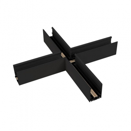 Коннектор X-образный для магнитного шинопровода Arlight Mag-Con-4563-X90 026931 в современном стиле, цвет черный