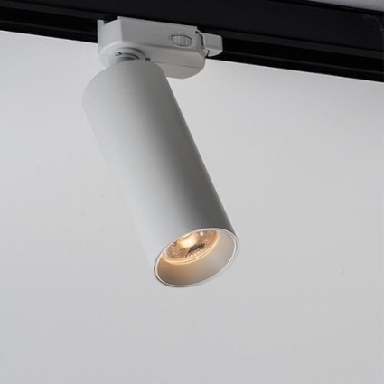 Трековый светодиодный светильник Italline M04-408 white 3000K в современном стиле, цвет белый
