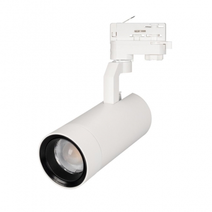 Трековый светодиодный светильник Arlight LGD-Gelios-4TR-R80-30W Warm3000 031222 в современном стиле, цвет белый
