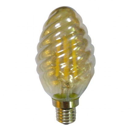 Лампа светодиодная Kink Light E14 6W 2700K золотая 098356-1,33, цвет золотой