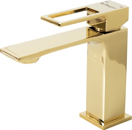 Смеситель BelBagno Luce LUC-LVM-ORO для раковины однорычажный, золото