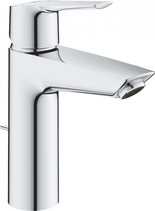 Смеситель Grohe Start 23552002 SilkMove ES, рычажный донный клапан, для раковины, хром, высота излива 12.1 см