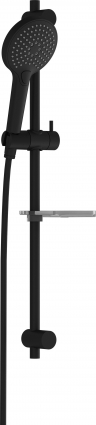 Душевой гарнитур VitrA Bliss 3F A4574336EXP черный матовый штанга 68 см, шланг пластиковый 150 см