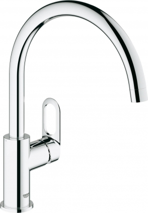 Смеситель Grohe BauLoop 31368000 для кухонной мойки однорычажный, хром
