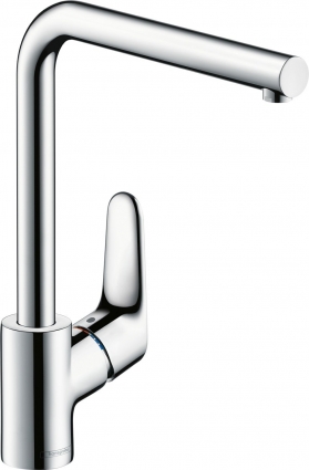 Смеситель Hansgrohe Focus 31817000 для кухонной мойки однорычажный, хром