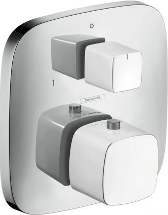 Термостат Hansgrohe PuraVida 15771400 для ванны с душем, термостат,  в стиле hi-tech
