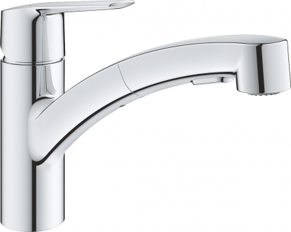 Смеситель Grohe Start 2021 30531001 для кухонной мойки, хром, однорычажный, высота излива 13.9 см