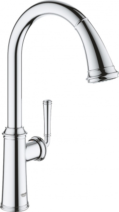 Смеситель Grohe Gloucester 30422000 для кухонной мойки, хром, однорычажный, высота излива 28.6 см