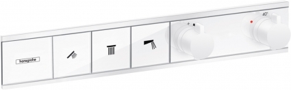 Термостат Hansgrohe RainSelect 15381700 для ванны с душем, матовый белый, термостат