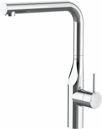 Смеситель Roca Glera 5A834DC00 для кухонной мойки однорычажный, хром